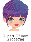 Hairstyle Clipart #1099796 by Melisende Vector