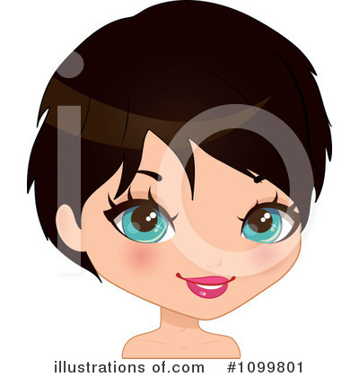 Royalty-Free (RF) Hairstyle Clipart Illustration by Melisende Vector - Stock Sample #1099801