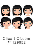Hairstyle Clipart #1129952 by Melisende Vector