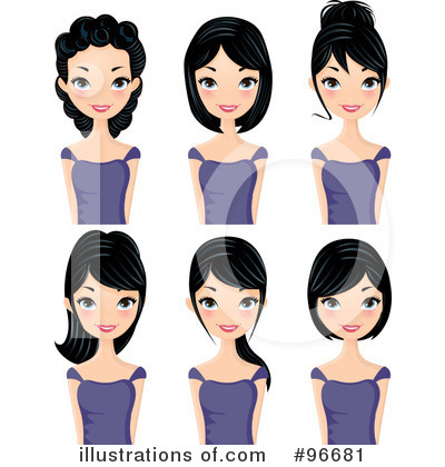 Hair Styles Clipart #96681 by Melisende Vector