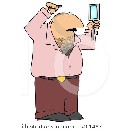 Royalty-Free (RF) Hairy Man Clipart Illustration by djart - Stock Sample #11467