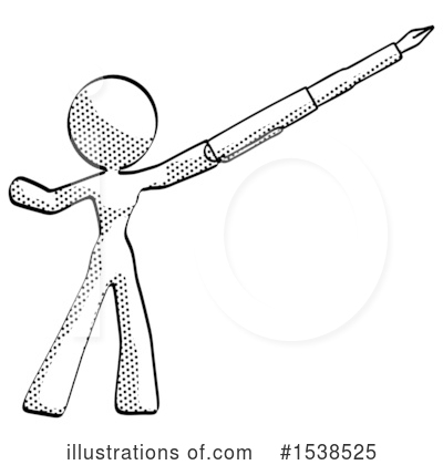 Royalty-Free (RF) Halftone Design Mascot Clipart Illustration by Leo Blanchette - Stock Sample #1538525