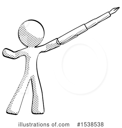 Royalty-Free (RF) Halftone Design Mascot Clipart Illustration by Leo Blanchette - Stock Sample #1538538