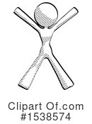 Halftone Design Mascot Clipart #1538574 by Leo Blanchette