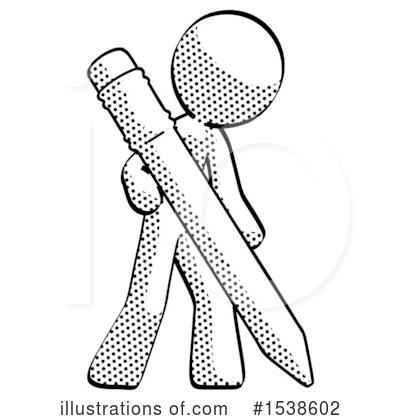 Royalty-Free (RF) Halftone Design Mascot Clipart Illustration by Leo Blanchette - Stock Sample #1538602