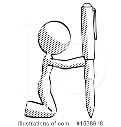 Royalty-Free (RF) Halftone Design Mascot Clipart Illustration by Leo Blanchette - Stock Sample #1538618