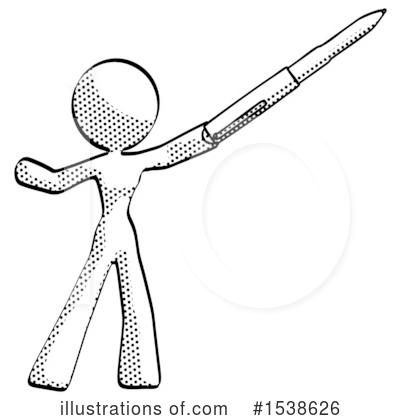 Royalty-Free (RF) Halftone Design Mascot Clipart Illustration by Leo Blanchette - Stock Sample #1538626