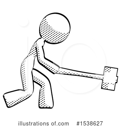 Royalty-Free (RF) Halftone Design Mascot Clipart Illustration by Leo Blanchette - Stock Sample #1538627