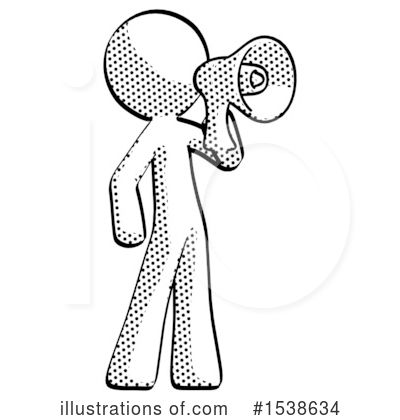 Royalty-Free (RF) Halftone Design Mascot Clipart Illustration by Leo Blanchette - Stock Sample #1538634
