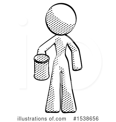Royalty-Free (RF) Halftone Design Mascot Clipart Illustration by Leo Blanchette - Stock Sample #1538656