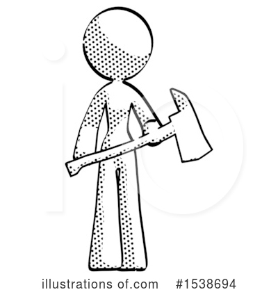 Royalty-Free (RF) Halftone Design Mascot Clipart Illustration by Leo Blanchette - Stock Sample #1538694