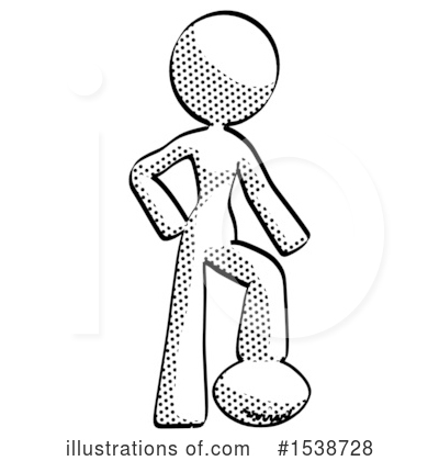 Royalty-Free (RF) Halftone Design Mascot Clipart Illustration by Leo Blanchette - Stock Sample #1538728