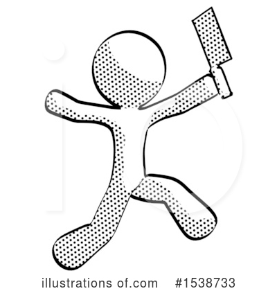 Royalty-Free (RF) Halftone Design Mascot Clipart Illustration by Leo Blanchette - Stock Sample #1538733