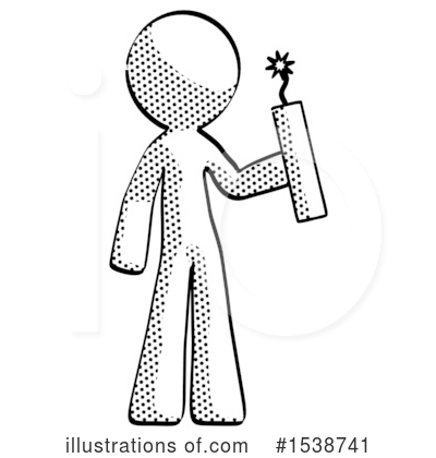 Royalty-Free (RF) Halftone Design Mascot Clipart Illustration by Leo Blanchette - Stock Sample #1538741
