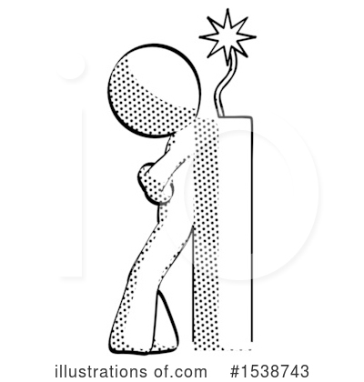 Royalty-Free (RF) Halftone Design Mascot Clipart Illustration by Leo Blanchette - Stock Sample #1538743