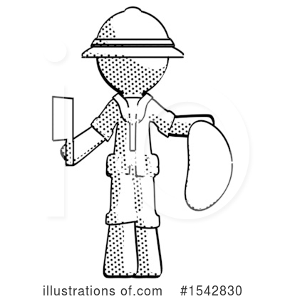 Royalty-Free (RF) Halftone Design Mascot Clipart Illustration by Leo Blanchette - Stock Sample #1542830