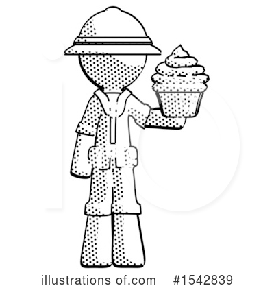 Royalty-Free (RF) Halftone Design Mascot Clipart Illustration by Leo Blanchette - Stock Sample #1542839