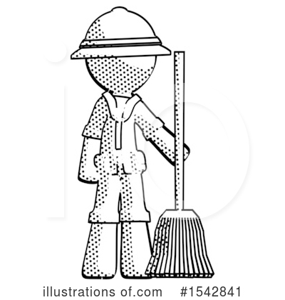 Royalty-Free (RF) Halftone Design Mascot Clipart Illustration by Leo Blanchette - Stock Sample #1542841