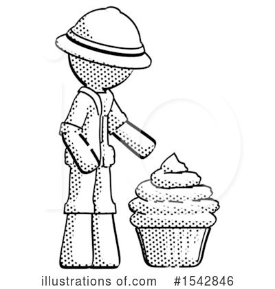 Royalty-Free (RF) Halftone Design Mascot Clipart Illustration by Leo Blanchette - Stock Sample #1542846