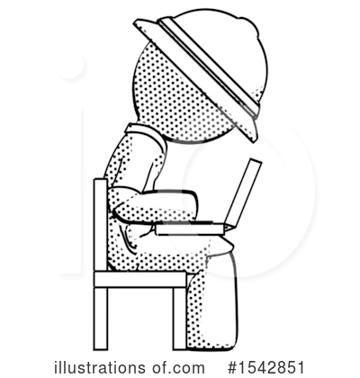 Royalty-Free (RF) Halftone Design Mascot Clipart Illustration by Leo Blanchette - Stock Sample #1542851