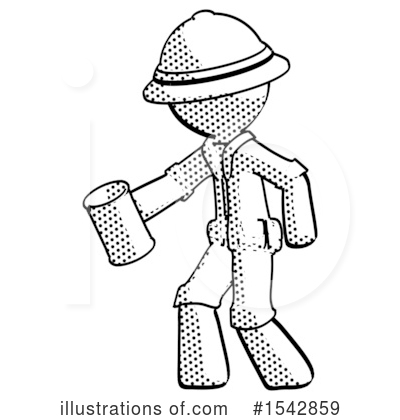 Royalty-Free (RF) Halftone Design Mascot Clipart Illustration by Leo Blanchette - Stock Sample #1542859