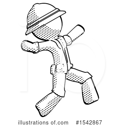 Royalty-Free (RF) Halftone Design Mascot Clipart Illustration by Leo Blanchette - Stock Sample #1542867
