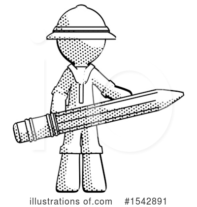 Royalty-Free (RF) Halftone Design Mascot Clipart Illustration by Leo Blanchette - Stock Sample #1542891