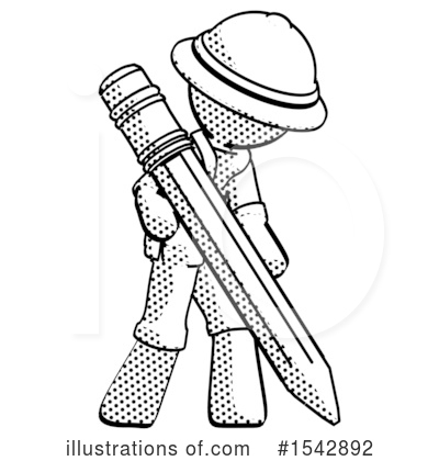 Royalty-Free (RF) Halftone Design Mascot Clipart Illustration by Leo Blanchette - Stock Sample #1542892
