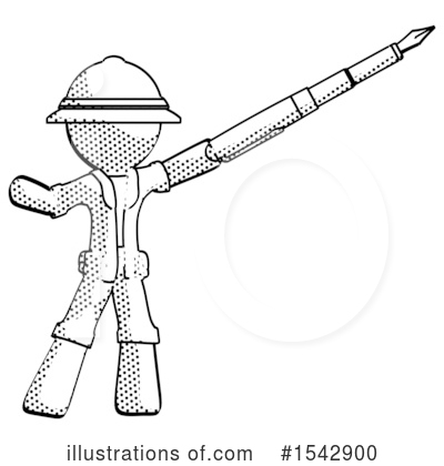 Royalty-Free (RF) Halftone Design Mascot Clipart Illustration by Leo Blanchette - Stock Sample #1542900