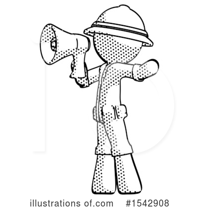 Royalty-Free (RF) Halftone Design Mascot Clipart Illustration by Leo Blanchette - Stock Sample #1542908