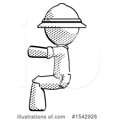 Royalty-Free (RF) Halftone Design Mascot Clipart Illustration by Leo Blanchette - Stock Sample #1542926
