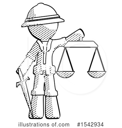 Royalty-Free (RF) Halftone Design Mascot Clipart Illustration by Leo Blanchette - Stock Sample #1542934