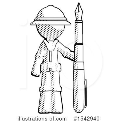 Royalty-Free (RF) Halftone Design Mascot Clipart Illustration by Leo Blanchette - Stock Sample #1542940