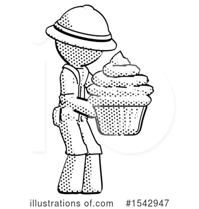 Royalty-Free (RF) Halftone Design Mascot Clipart Illustration by Leo Blanchette - Stock Sample #1542947