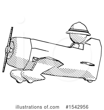 Royalty-Free (RF) Halftone Design Mascot Clipart Illustration by Leo Blanchette - Stock Sample #1542956