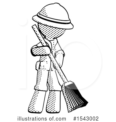 Royalty-Free (RF) Halftone Design Mascot Clipart Illustration by Leo Blanchette - Stock Sample #1543002