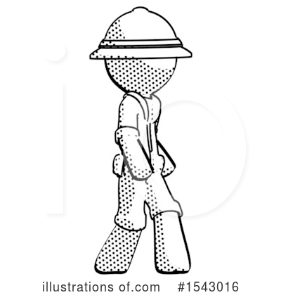 Royalty-Free (RF) Halftone Design Mascot Clipart Illustration by Leo Blanchette - Stock Sample #1543016