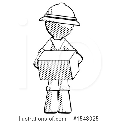 Royalty-Free (RF) Halftone Design Mascot Clipart Illustration by Leo Blanchette - Stock Sample #1543025