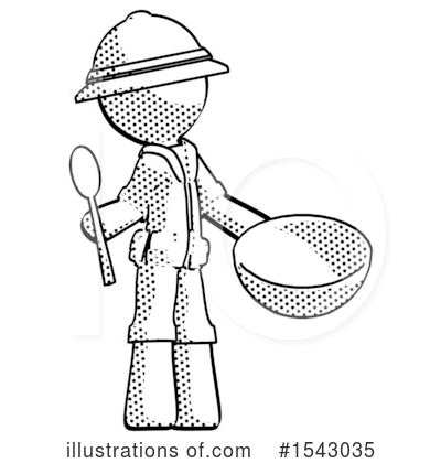 Royalty-Free (RF) Halftone Design Mascot Clipart Illustration by Leo Blanchette - Stock Sample #1543035