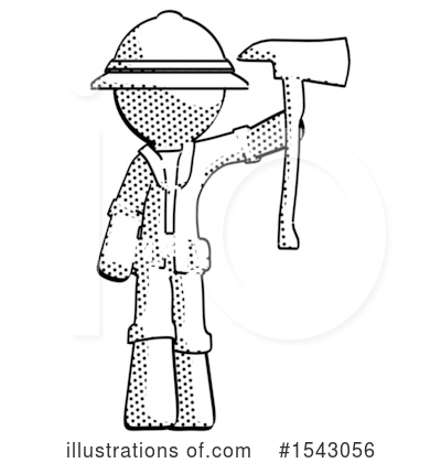 Royalty-Free (RF) Halftone Design Mascot Clipart Illustration by Leo Blanchette - Stock Sample #1543056