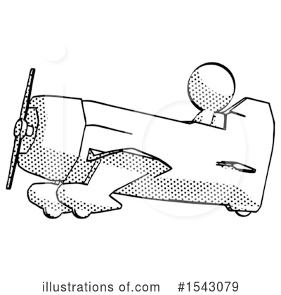 Royalty-Free (RF) Halftone Design Mascot Clipart Illustration by Leo Blanchette - Stock Sample #1543079