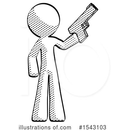Royalty-Free (RF) Halftone Design Mascot Clipart Illustration by Leo Blanchette - Stock Sample #1543103