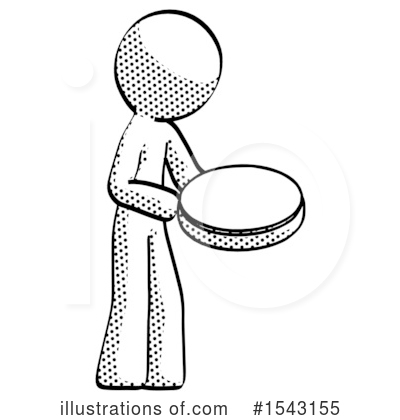 Royalty-Free (RF) Halftone Design Mascot Clipart Illustration by Leo Blanchette - Stock Sample #1543155