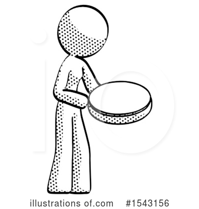 Royalty-Free (RF) Halftone Design Mascot Clipart Illustration by Leo Blanchette - Stock Sample #1543156