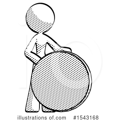 Halftone Design Mascot Clipart #1543168 by Leo Blanchette