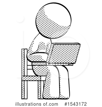 Royalty-Free (RF) Halftone Design Mascot Clipart Illustration by Leo Blanchette - Stock Sample #1543172