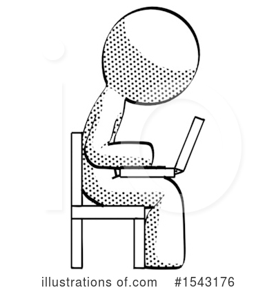 Royalty-Free (RF) Halftone Design Mascot Clipart Illustration by Leo Blanchette - Stock Sample #1543176