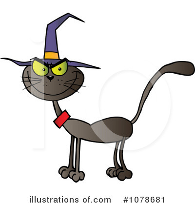 Halloween Cat Clipart #1078681 by Hit Toon