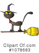 Halloween Cat Clipart #1078683 by Hit Toon