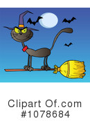 Halloween Cat Clipart #1078684 by Hit Toon